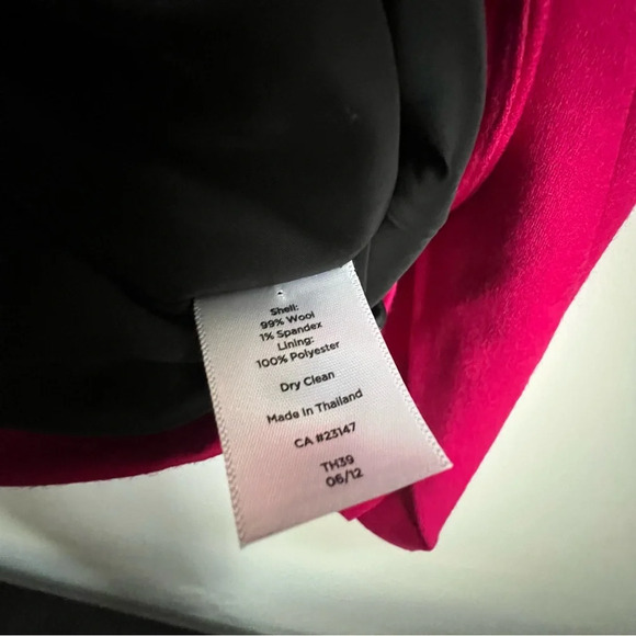 Talbots Wool Blazer 4 Pink Velvet Contrast Collar Preppy Equestrian Riding Money - Picture 8 of 13